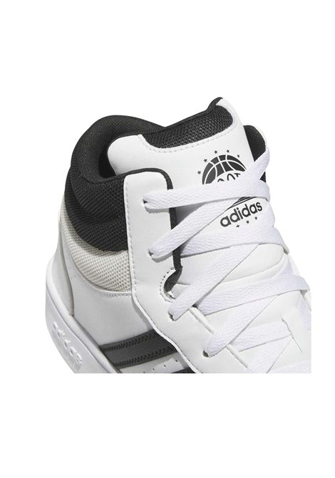 Scarpe Adidas Hoops Mid Classic Bianco Nero Uomo ADIDAS CORE | Sneakers | KI1032-